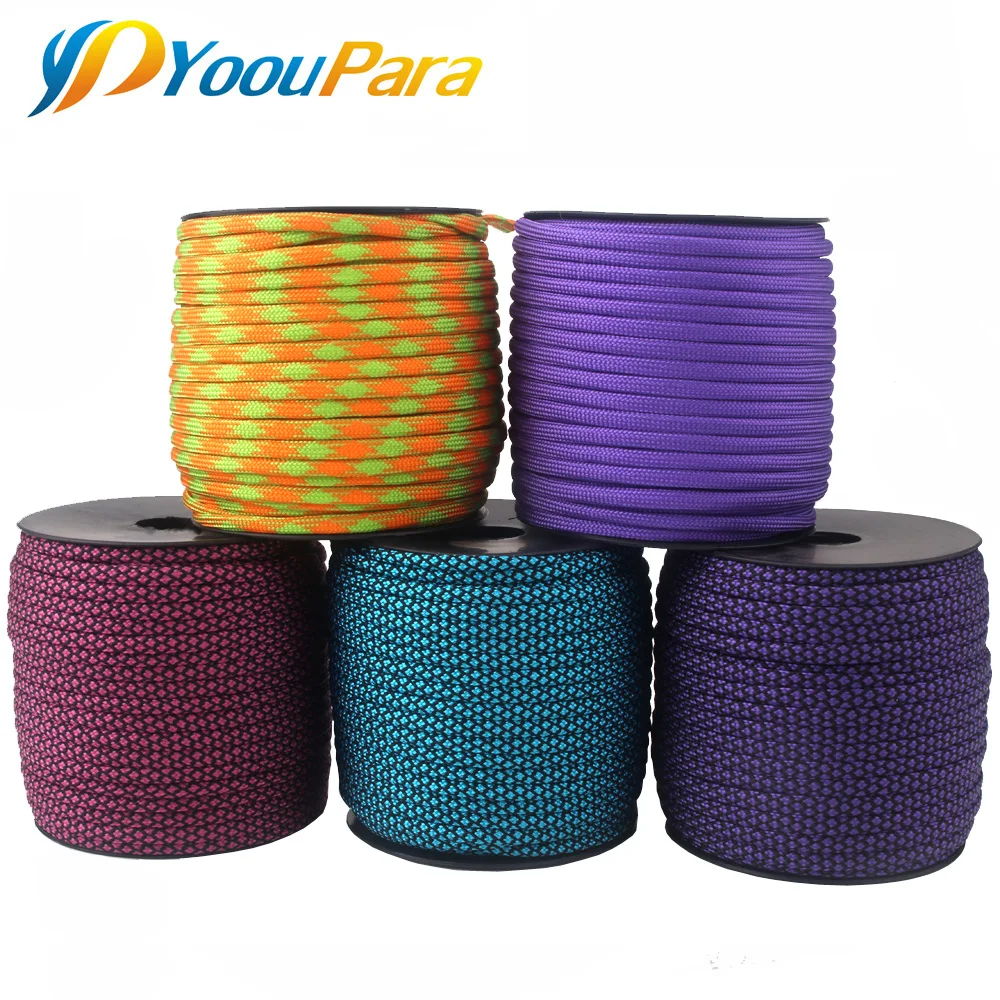 Buy DHL Free 100FT/Spools * 20 Pcs Paracord Rope 550 7 Stand Outdoor Camping