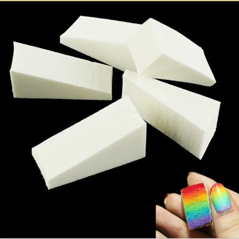 

8Pcs Nail Art Gradient Colorful Stamping Transfer Sponge Set Nail Art Image Stamp Sponge DIY Makeup Manicure Nail Art Accessory