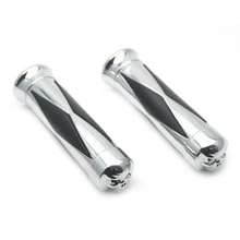 Череп Chrome Мотоцикл с ЧПУ Алюминий " 25 мм Руль управления для мотоциклов Ручки рулевые для мотоциклов Штыри для Harley Davidson Sportster XL883 XL1200