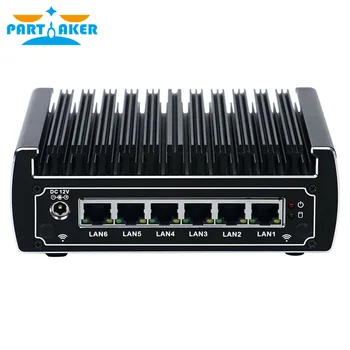 Billige Teilhaftig 6 Ethernet LAN Fanless Pfsense Mini PC Intel Skylake Core I3 7100U DDR4 Ram AES-NI Linux Server Firewall Computer