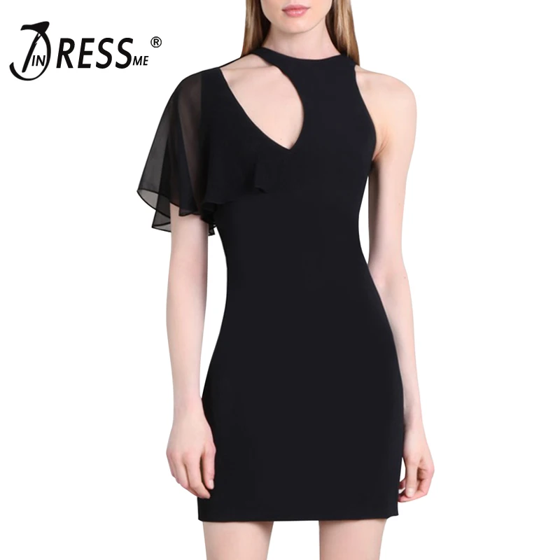 INDRESSME 2018 Новое Женское Бандажное платье подиумное вечернее с круглым вырезом