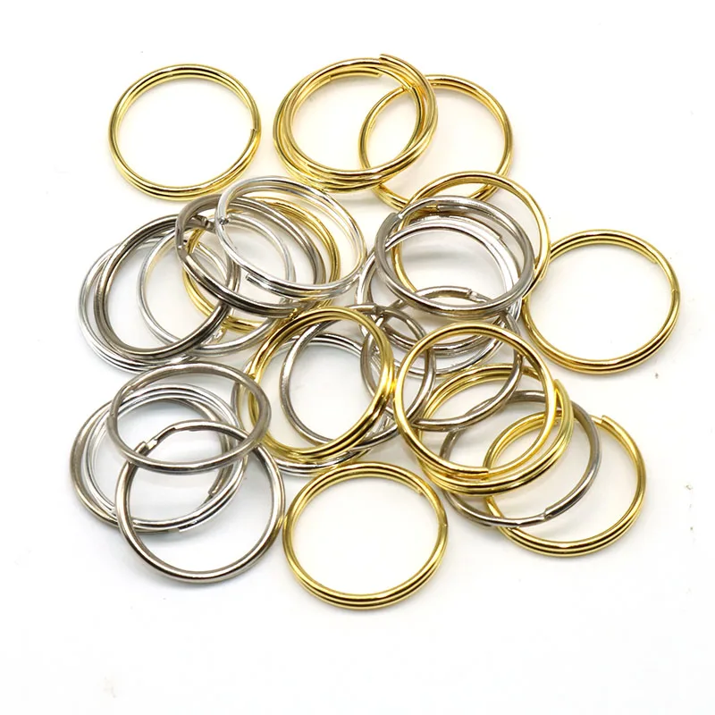 20 мм двойные петли цвета: золотистый, серебристый Palted Разделение кольца Разъемы Нержавеющая сталь Перейти Кольца Открытые Перейти Кольца