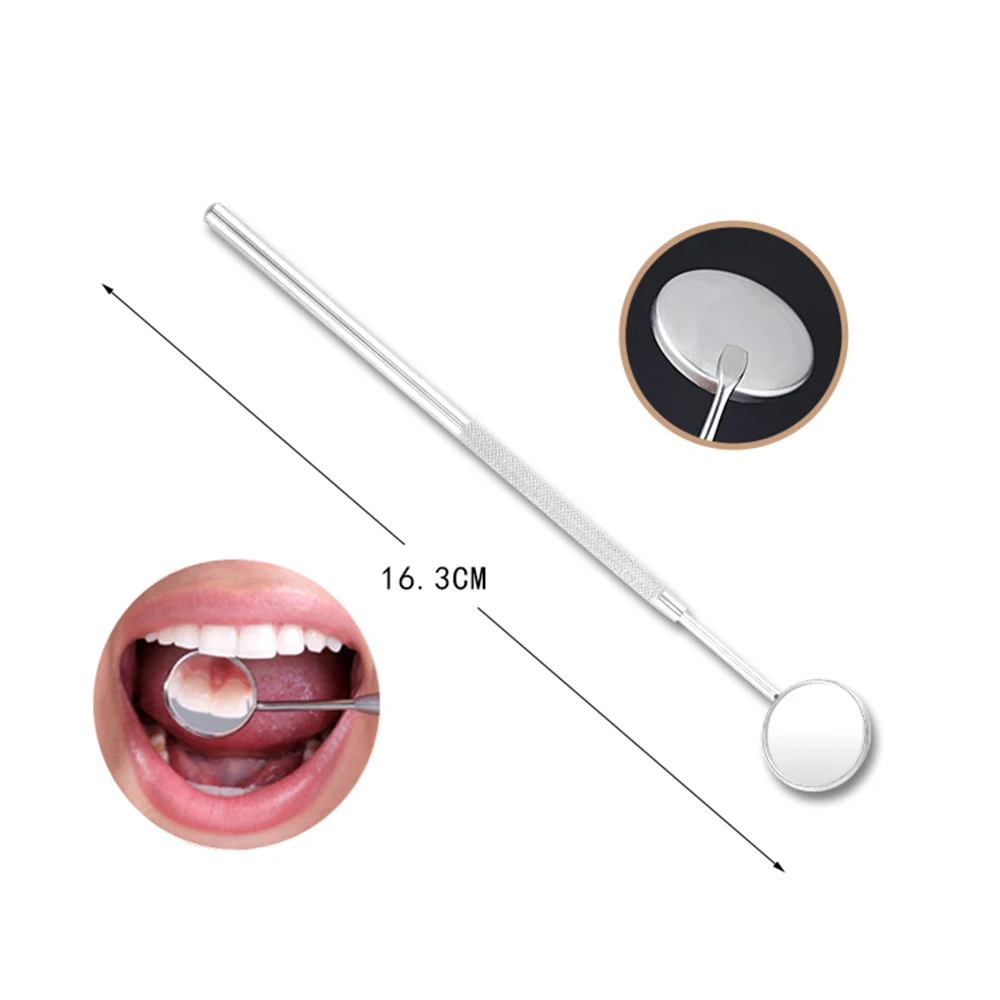 Стоматологический инструмент из нержавеющей стали стоматологическое зеркало для рта стоматологический Пинцет скребок для языка зонд очиститель зубов инструмент для отбеливания зубов