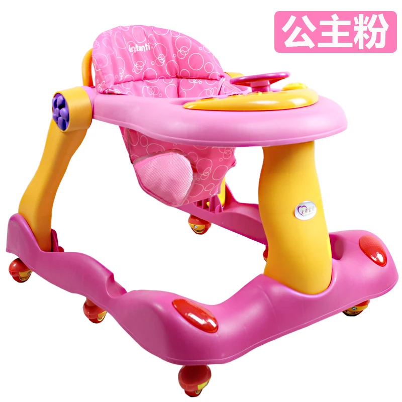 

Multifunctional Baby Child U-type Learning Walker with Mute Wheels Anti Rollover Car Baby Walker with Music Walking Assistant