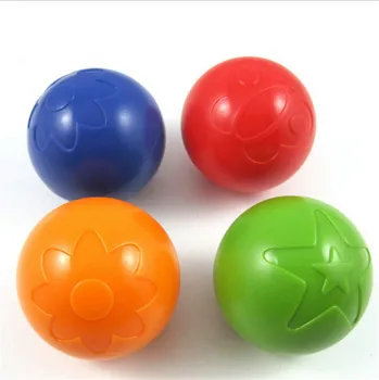 

New Baby Jump Grab Bell Ball Rattles Designer Hand Rustling Bounce Grip Plastic Ball Kids Educational Toy Children Gift 1 Pcs