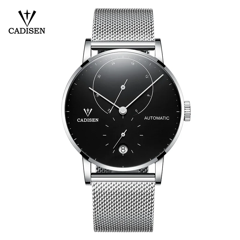 

Mens Watches CADISEN 2018 Top Luxury Brand Automatic Mechanical Watch Men Full Steel Business Waterproof Fashion Sport Watches