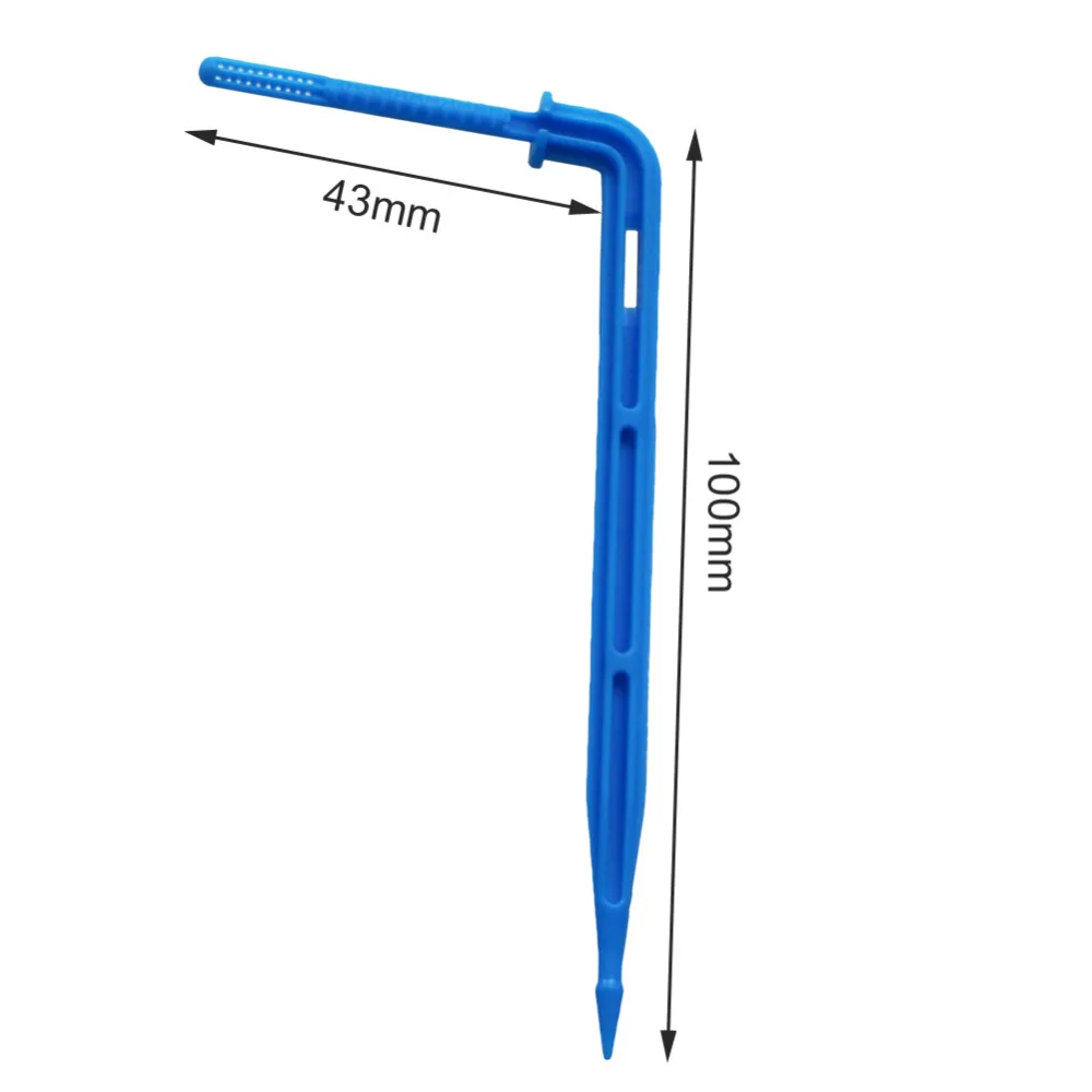 Blue Arrow Dripper for 3/5mm Hose Greenhouse Irrigation System Curved Arrows Emitter Automatic Watering Pipe Dripper 500 Pcs plants irrigation kits drip irrigation garden dripper