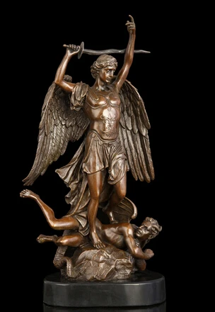 

Copper Brass crafts ation Asian Western Bronze sculptures of Angels Fight Bronze statue figurine Sculpture Art Gift Myth