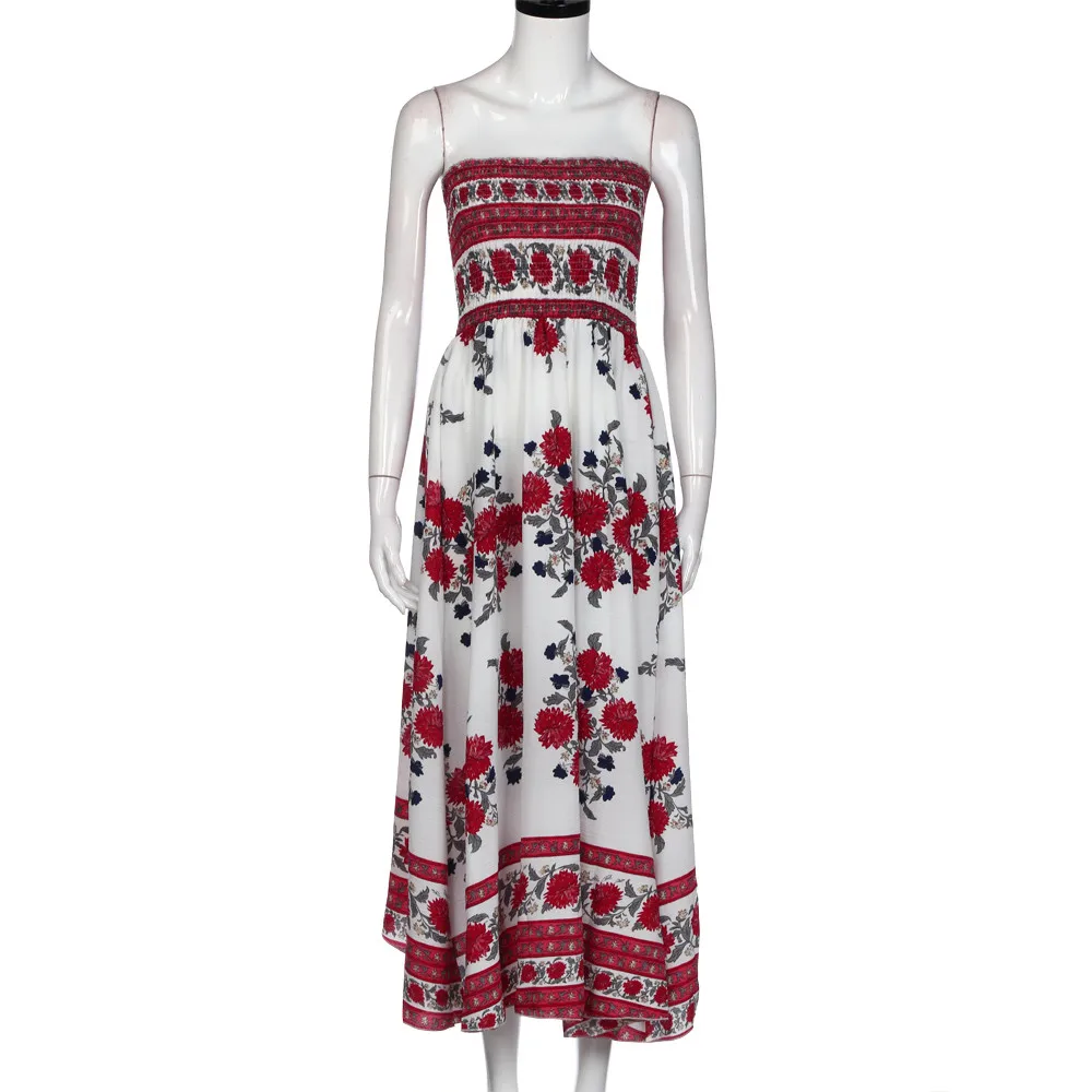 Летние платья повседневное женское длинное платье vestidos de verano Boho вечернее пляжное