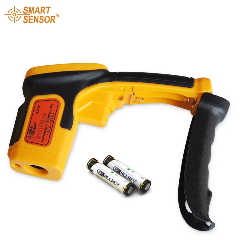 AS530 Digital Infrared Thermometer -32~550C(-26~1022F) LDC IR Display Non-Contact IR Laser Point Gun infrared thermometer
