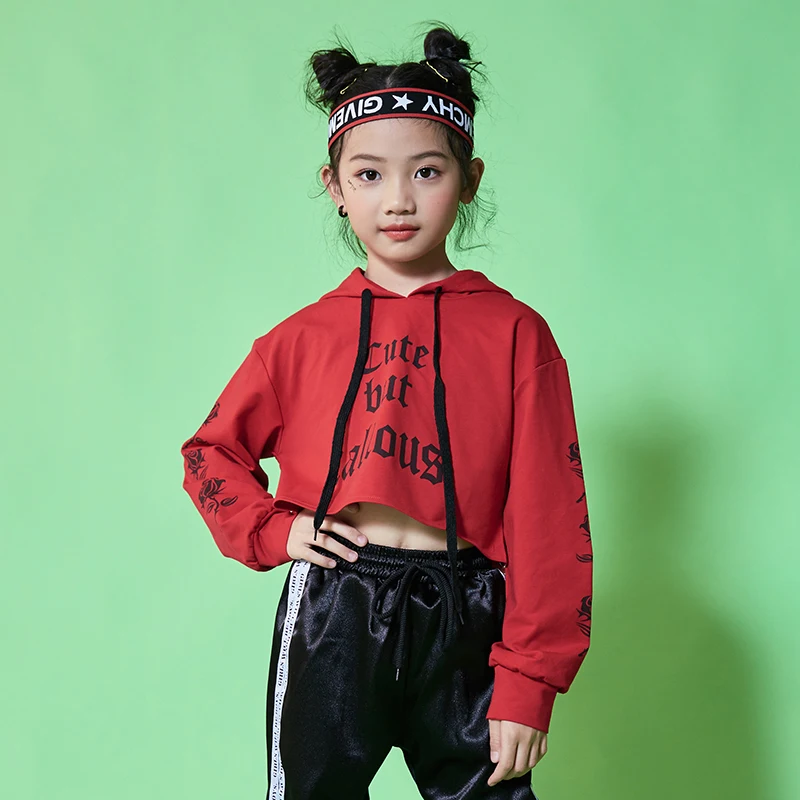 

Jazz dance costume children's street dance girls dance clothes hip hop dance dew navel performance performance clothing