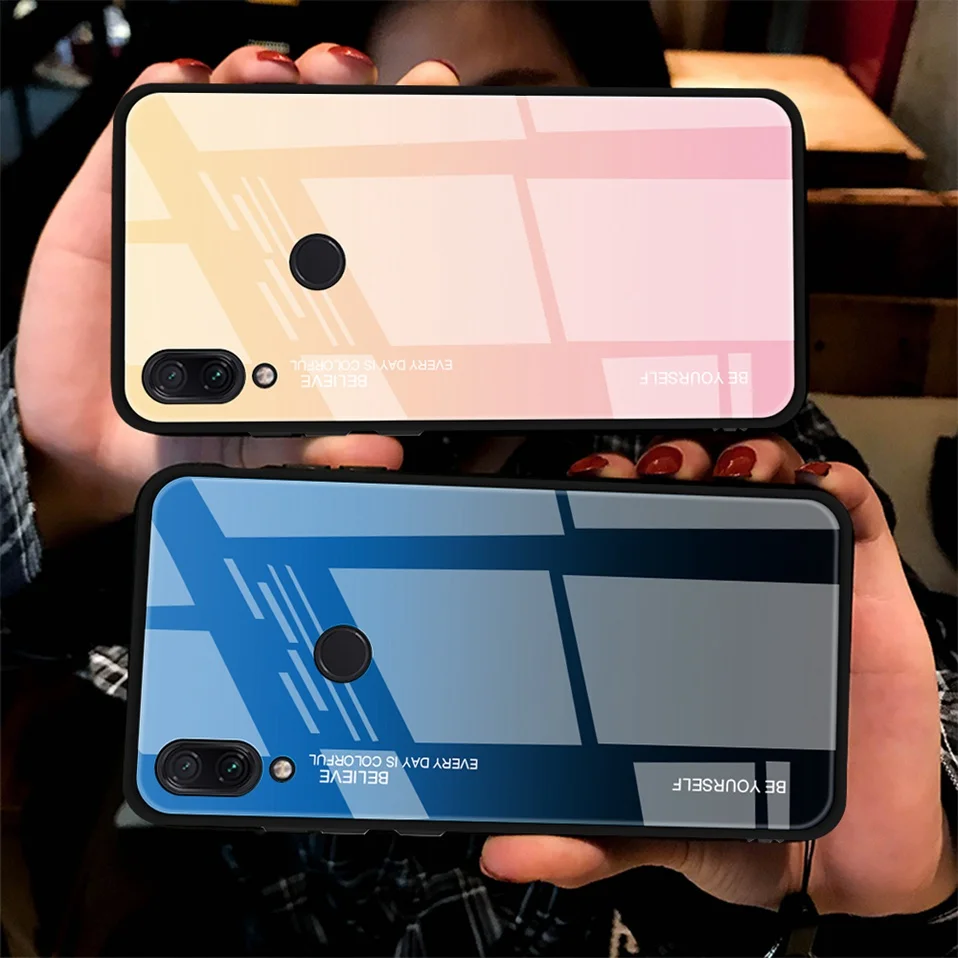 Glass Case For Xiaomi Redmi Note 7 6 Pro 5 Plus 6A Cover Pocophone F1 Case for Xiaomi Mi 8 Lite 9 SE Mi A2 Lite Mix 2s Max 3 A1 (10)