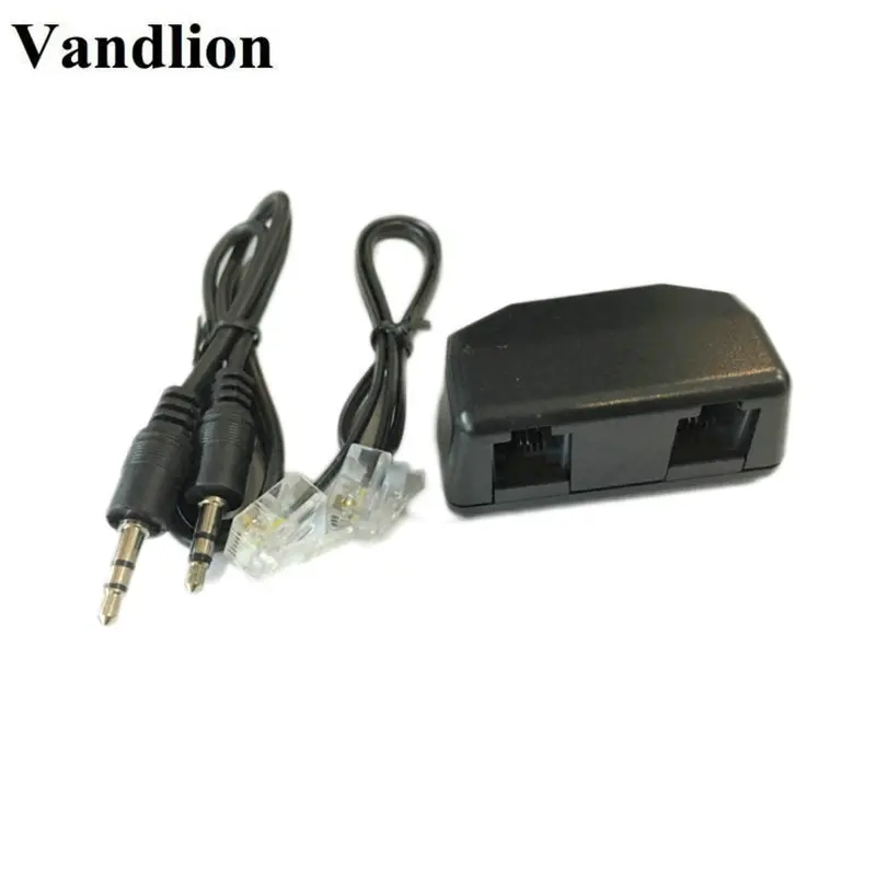 Vandlion телефонный адаптер для цифрового диктофона телефонная линия аудио кабель линейный кабель Поддержка 3,5 мм интерфейс микрофона