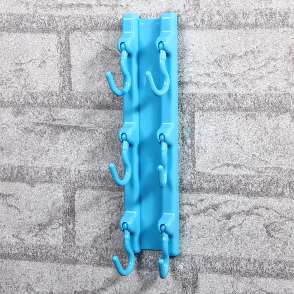 Strong Adhesive Hook Rack With 6 Hooks For Kitchen Tool Hanger Multi Purpose Hooks Home Storage