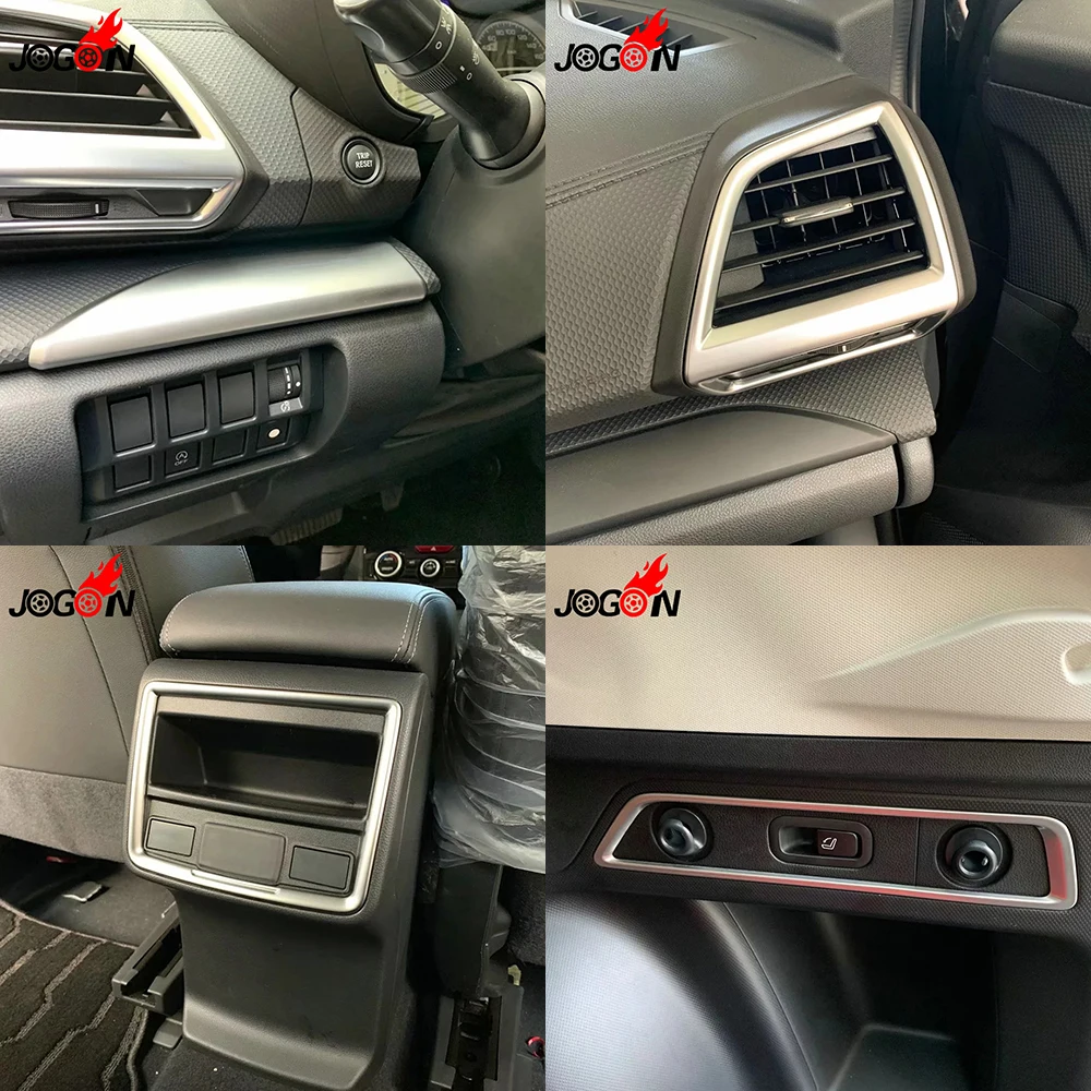 Us 12 88 8 Off 7pcs Interior Door Handle Window Switch Button Cover Center Air Vent Outlet Condition Speaker Trim For Subaru Forester Sk 2019 In