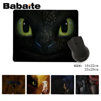 

Babaite New Printed How to Train Your Dragon Toothless DIY Design Game mousepad Gamer Speed Mice Retail Small Rubber Mousepad
