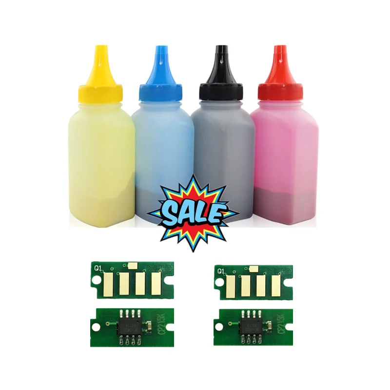 

Free shipping 4 bottles+4 pieces chip for Fuji Xerox DocuPrint CP105 CP105b CP205 CP205w laser printer