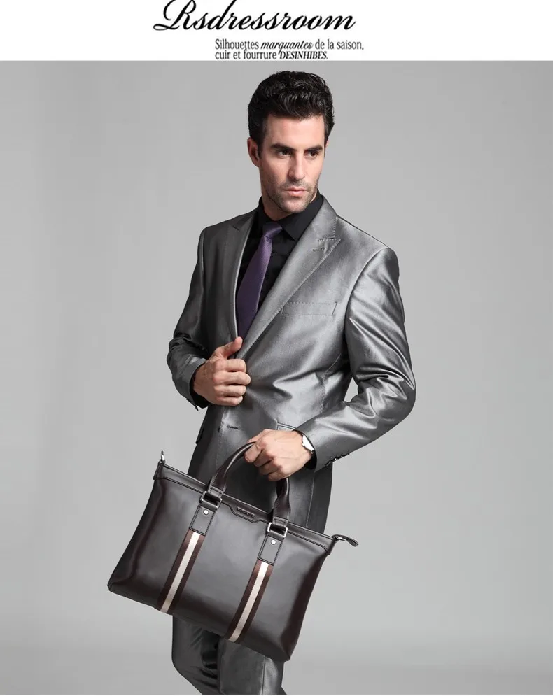 100% оригинальный бренд мужской портфель 2016 известный дизайнер мужские сумки из натуральной кожи портфель из натуральной кожи мужская сумка