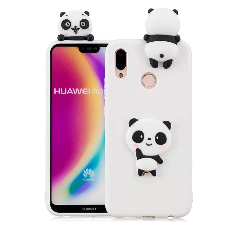 Huawei P20 Lite чехол для телефона, мультяшная панда, кактус, кактус, карамельный силиконовый чехол, чехол для Funda huawei P20 Pro P20Lite Nova 3E чехол etui - Цвет: Panda