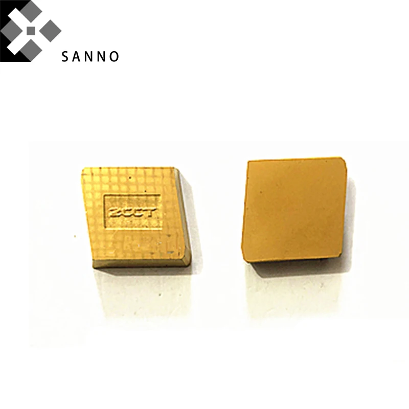 30PCS  XC161008 coating of titanium milling inserts black  yellow coating cnc carbide mills inserts (5)