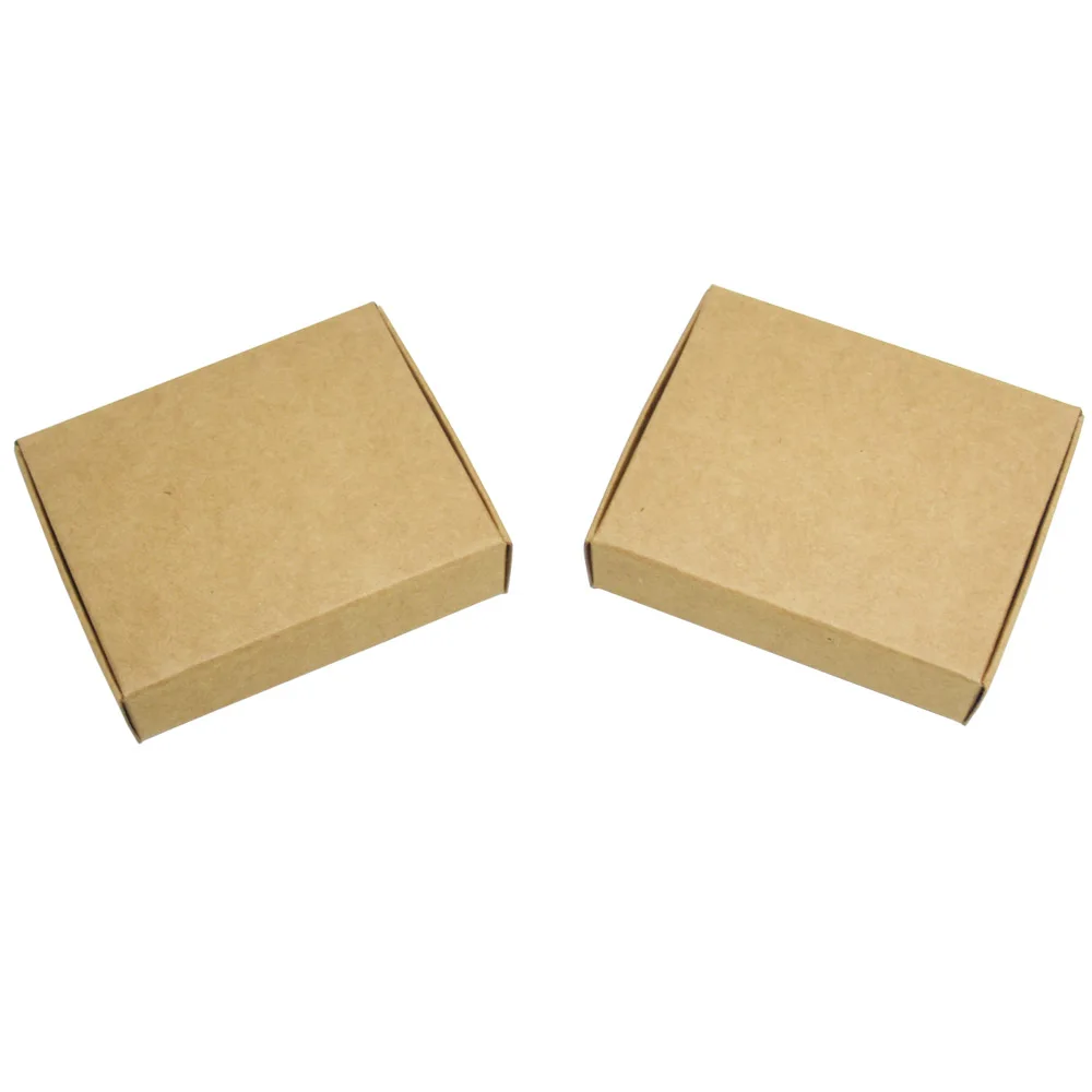 50pcs 8*8*4cm Handmade soap box Black paper boxes small boxes of jewelry box candy box