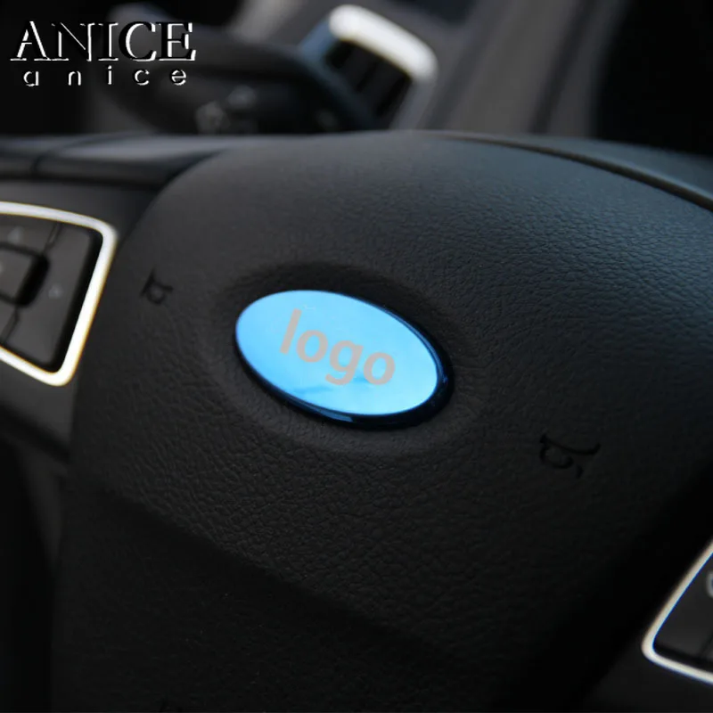 Нержавеющая сталь интерьер руль декоративная крышка Накладка для Ford Focus MK3 2012- RS ST