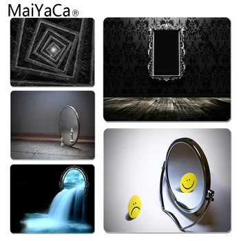

MaiYaCa Personalized Cool Fashion Mirror Office Mice Gamer Soft Mouse Pad Size for 18x22cm 25x29cm Small Mousepad