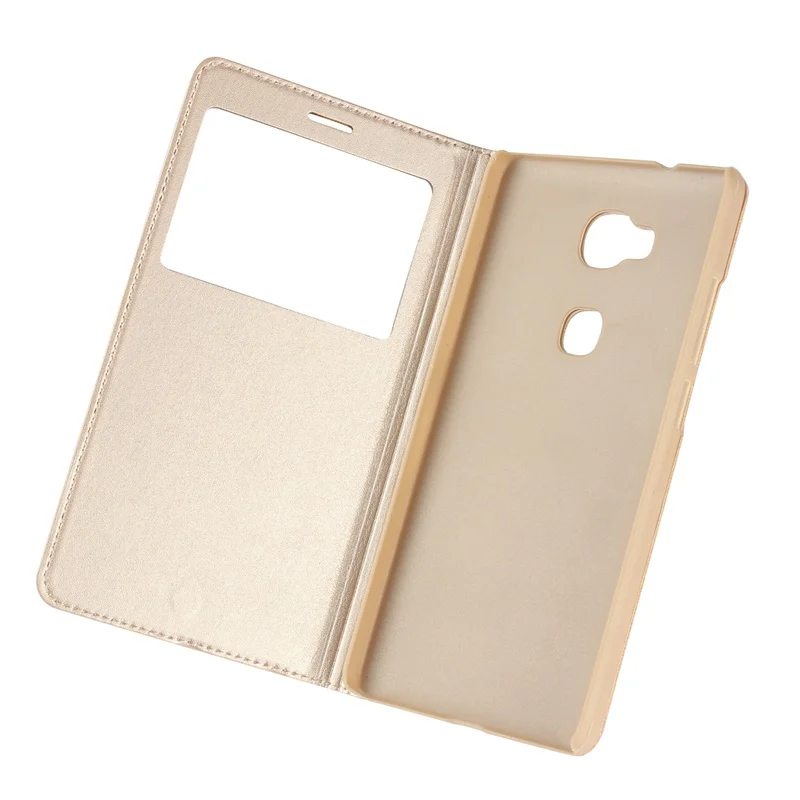 Чехол для Huawei Honor 5X fundas откидной 5 X X5 GR5 чехол с окошком просмотра ПК кожаный