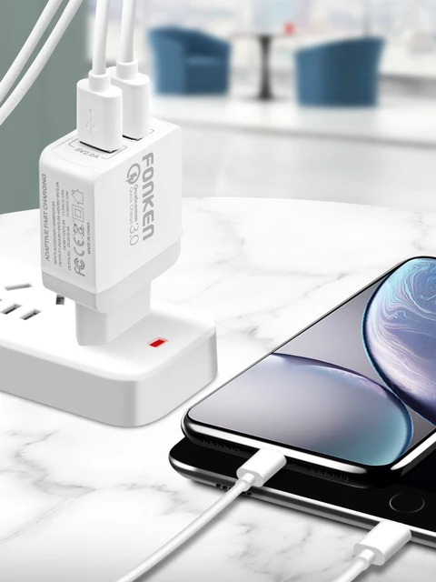 FONKEN szybkie ładowanie 3 0 2 Port 28W QC3 0 podwójna ładowarka USB przenośny podróży adapter ścienny dla Xiaomi telefon komórkowy Samsung ładowarka do telefonu tanie i dobre opinie 3 6 V-6 5 V 3A RoHS Fast Charger Uniwersalny Huawei Lenovo MEIZU Sony Nokia Qualcomm szybkie ładowanie 2 0 Qualcomm szybkie ładowanie 3 0 FONKEN szybkie ładowanie 3 0 2 Port 28W QC3 0 podwójna ładowarka USB przenośny podróży adapter ścienny dla Xiaomi telefon komórkowy Samsung ładowarka do telefonu tanie i dobre opinie 3 6 V-6 5 V 3A RoHS Fast Charger Uniwersalny Huawei Lenovo MEIZU Sony Nokia Qualcomm szybkie ładowanie 2 0 Qualcomm szybkie ładowanie 3 0