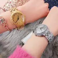 Ladies Dress Watches Rhinestone Watch Women Quartz Watch Stainless Steel Wristwatch Simple Designer Women Clock Relojes Mujer