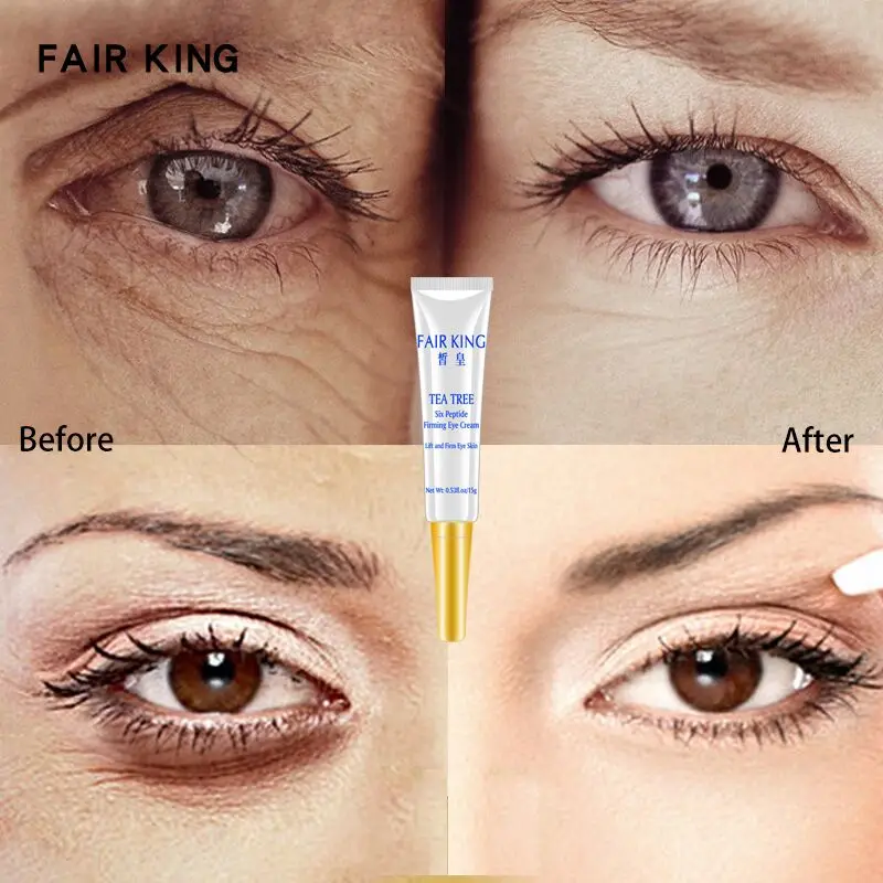 

Tea Tree Six Peptide Eye Serum Anti-Wrinkle Snail Remover Dark Circles Eye Cream Against Puffiness Anti Aging Hyaluronic Acid