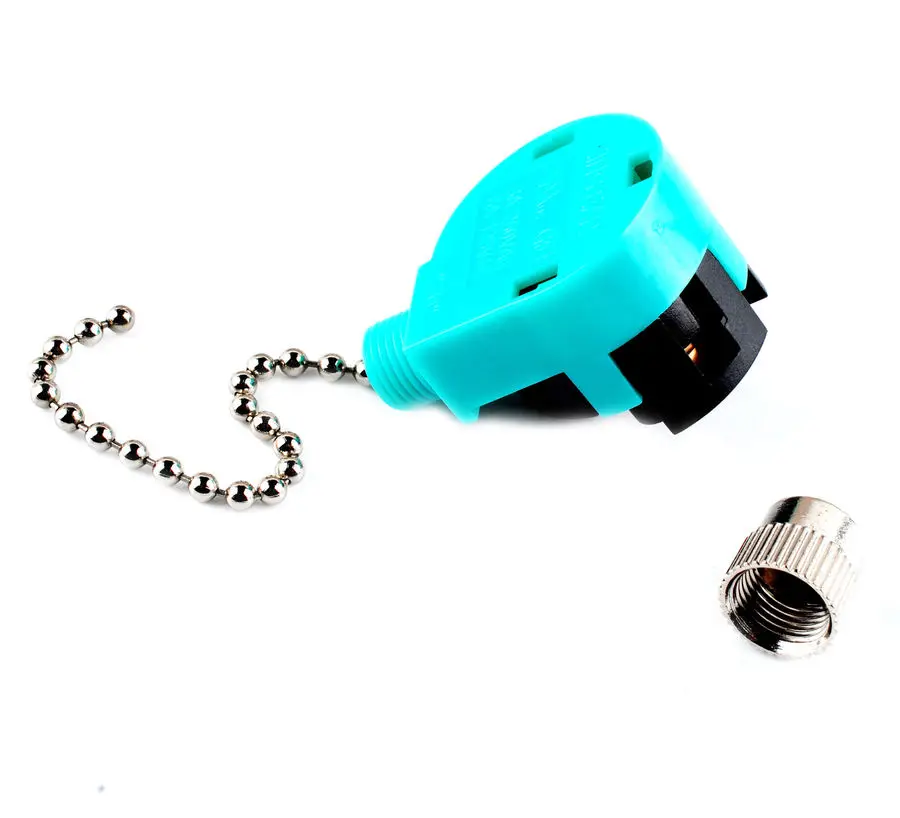 

Zing Ear Ze-268s6 & Ze-208s6 Switch 3 Speed Pull Chain Control Nickel Fan Switch