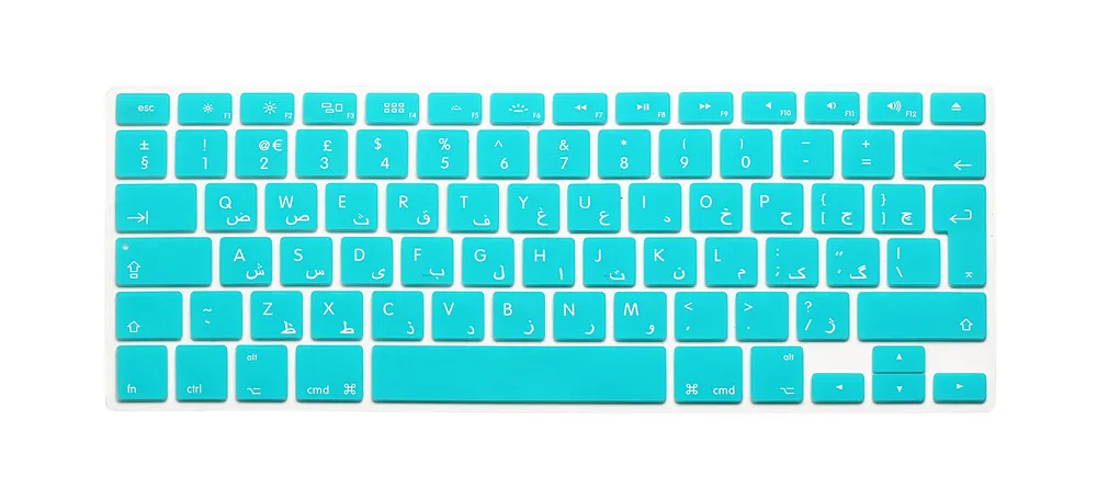 

For apple MacBook Pro air 13 15 17 Unibody Arabic letter UK EU Silicone Keyboard Cover Skin sticker film For Mac book Retina 13