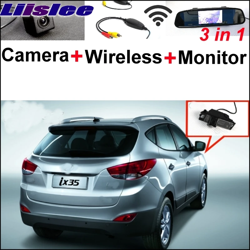 Liislee Special Rear View Camera + Wireless Receiver + Mirror Monitor Easy Back Up Parking System For Hyundai ix35 2009~2014