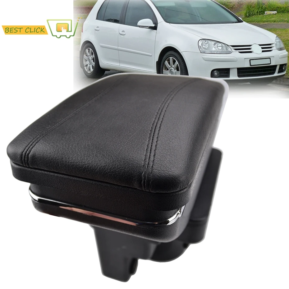 

Storage Box Armrest For VW Golf Mk5 2003 - 2009 Center Centre Decoration Arm Rest Rotatable 2008 Rabbit