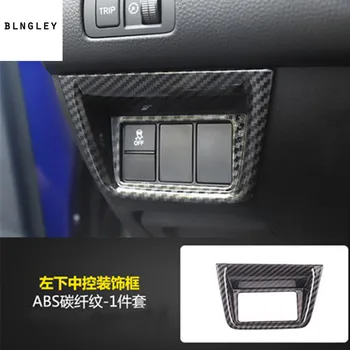 

Free shipping 1pc ABS carbon fiber grain ESC button panel decoration cover for 2018 Honda Accord MK10 car accessories