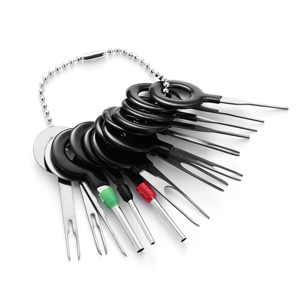 

DAYFULI 3/14Pcs Auto Car Plug Circuit Board Wire Harness Terminal Extraction Pick Connector Crimp Pin Back Needle Remove Tool
