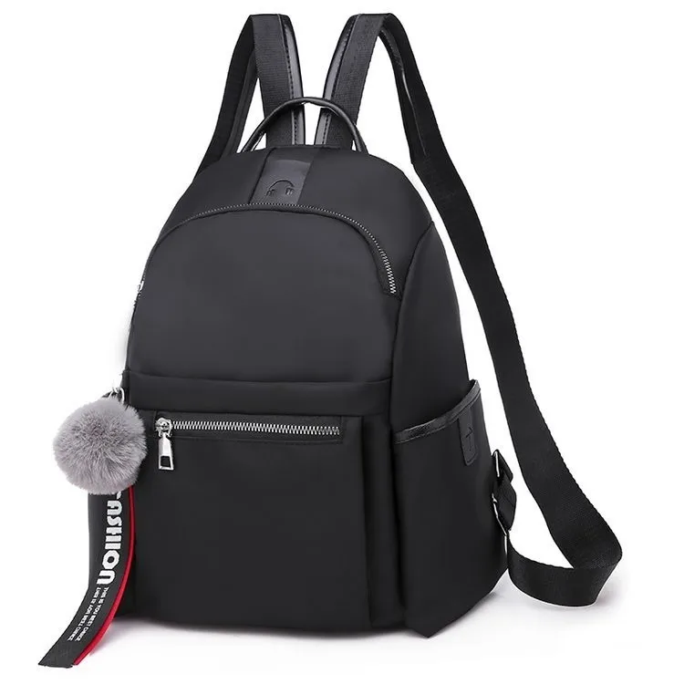 LIKETHIS, Женский брендовый рюкзак, Большой Вместительный рюкзак для отдыха, женская сумка через плечо, новинка, высокое качество, рюкзак - Цвет: Black Backpack