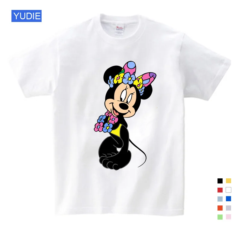 

Cartoon children Mickey children T shirts mouse short sleeve T-shirt Donald Baby / boy / girl t summer shirt o-Neck shirt 3T-9 T