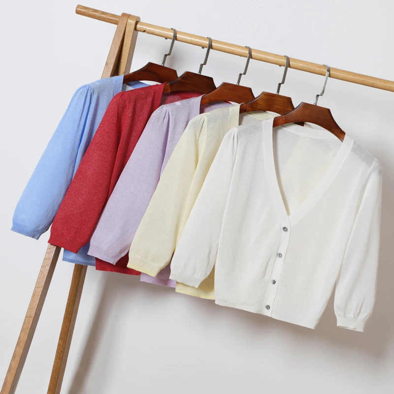 Sisjuly Women Knitted Slim Short Cardigan Sweater Autumn Thin Coat Solid Fashion Plus Size 4XL Casual Cropped Sweater Female Top Sisjuly Women Knitted Slim Short Cardigan Sweater Autumn Thin Coat Solid Fashion Plus Size 4XL Casual Cropped Sweater Female Top
