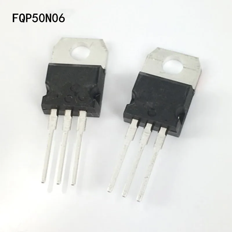 100pcs FQP50N06 50N06 TO 220 60V 50A MOSFET NEW -in Voltage Regulators ...