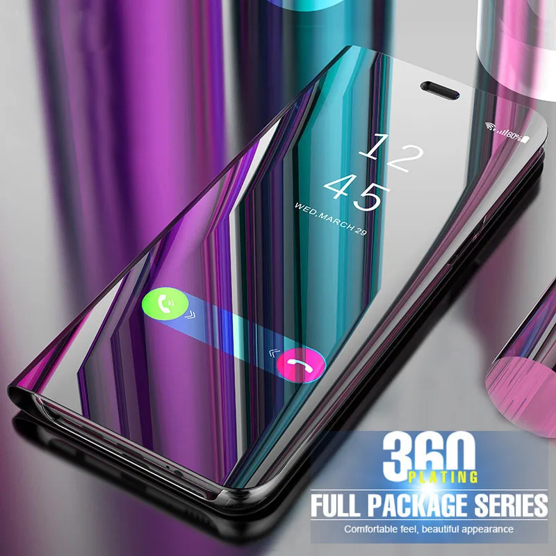 

360 Smart Full Cover For Xiaomi Mi 8 Lite A1 A2 A3 Lite Mirror Case Phone Cases For Xiaomi Redmi Note 5 6 Pro Note 4 4X 5A Capa