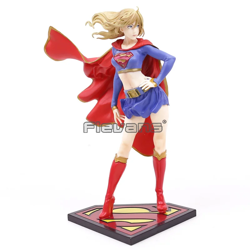 Статуя Bishoujo Supergirl возвращает фигуру из ПВХ Коллекционная модель игрушка|Игровые