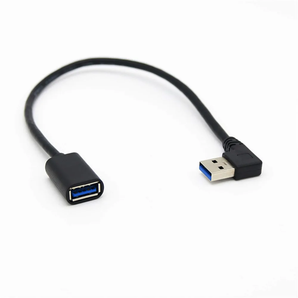 Хит продаж Удлинительный Кабель USB 3 0 левый и правый угол 90 градусов для мужчин