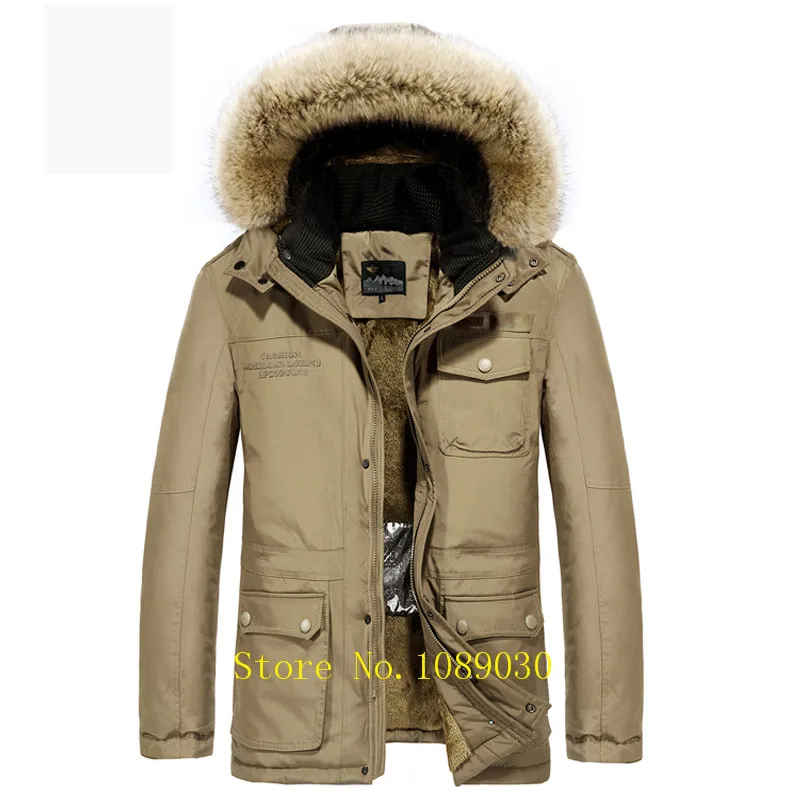  AFS JEEP Russia Winter Jacket Men Intelligent Design Smart Heating Temperature Controllable Fur Col - 32918736177