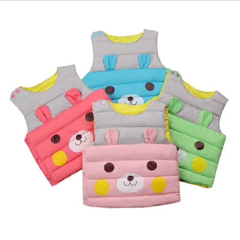 

Children's Vest Girls Winter Spring Warm Vests Sweet Waistcoat for Boys Cartoon Baby Clothes Kids Tops Jackets