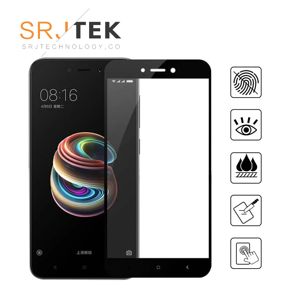5D изогнутый край Полное покрытие для Xiaomi Redmi 5A закаленное стекло Защита экрана