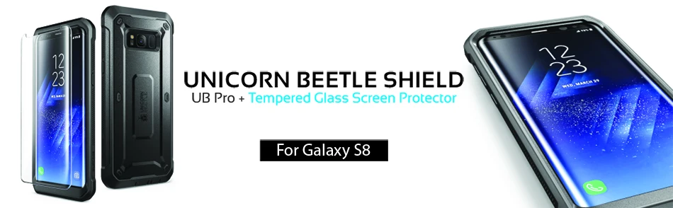SUP чехол для samsung Galaxy S8 5,8 дюймов со встроенной защитной пленкой для экрана Единорог Жук UB Pro цельная прочная кобура Чехол