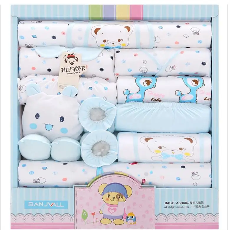 (18pcs/set)Newborn Baby 0 3M Clothing Set tongtai baby baby boy underwear cotton underwear for