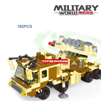 

modern military batisbricks Navy SEALS MPQ-53 Radar Detector vehicle building block ww2 United States army figures toys for boys